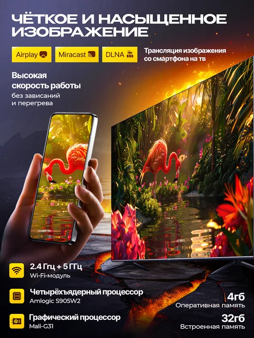 SMUX Смарт ТВ приставка SMUXBOX A1 (2 16, Wi-Fi, Андроид, 4К), 32 ГБ, фото 5