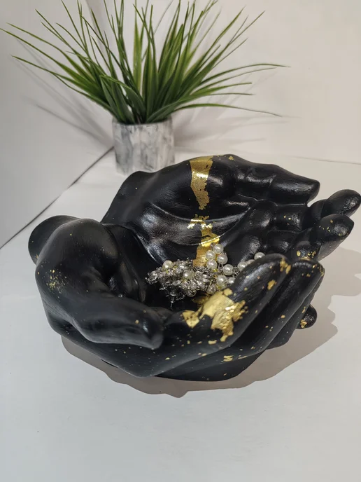 ART*ANG Декоративная подставка руки Давида, черный