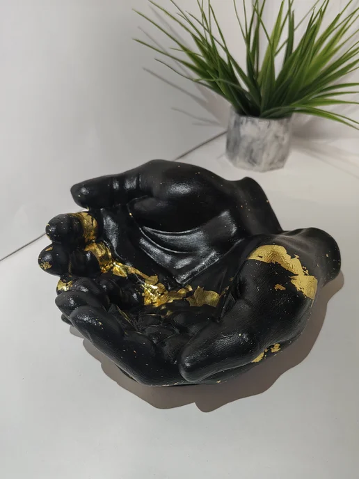 ART*ANG Декоративная подставка руки Давида, черный, фото 8