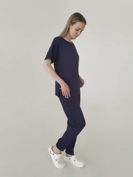 Eywa Medical Fashion Брюки медицинские, синий, фото 5