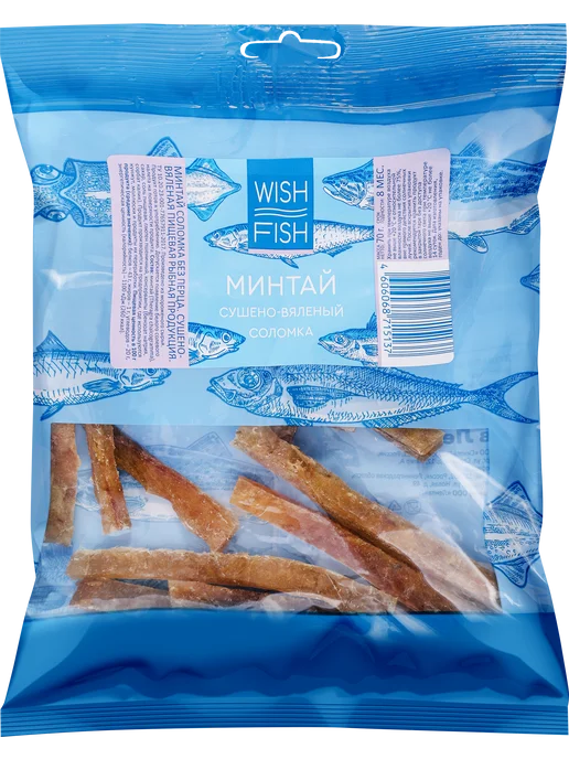 Минтай сушено-вяленый WISH FISH соломка, вариант