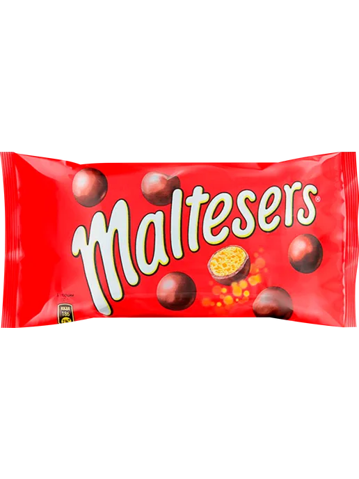 Драже MALTESERS Хрустящие шарики покрытые молочным шоколадо, вариант