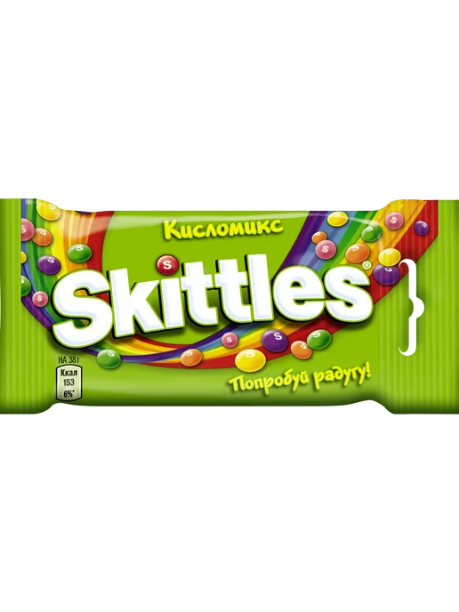 Драже SKITTLES Кисломикс в сахарной глазури со вкусом малины, вариант