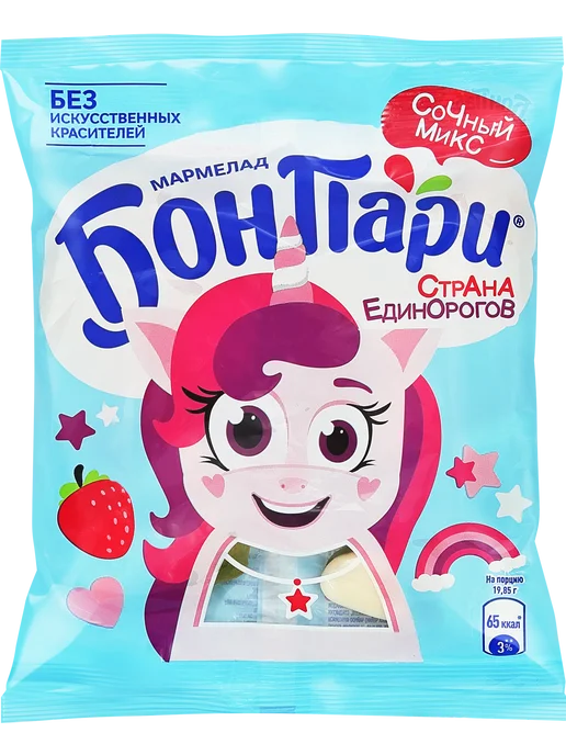 Мармелад жевательный БОН ПАРИ Страна единорогов, вариант