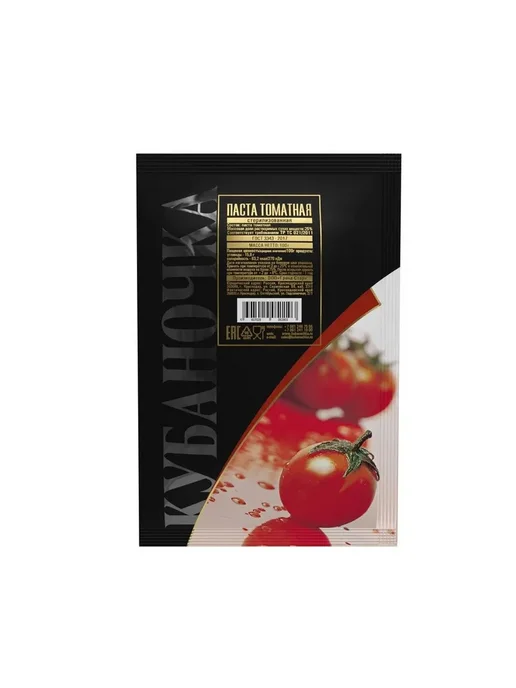Кубаночка Томатная паста саше 100гр (Набор из 5шт), 100 г, 5 шт, фото 3