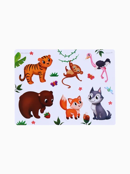 Крошка Я Игрушки для ванны «Зоопарк», Eva 12 шт, 12 шт, фото 5
