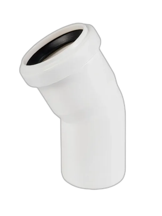 SINIKON Отвод канализационный Comfort Plus D50 30°, белый