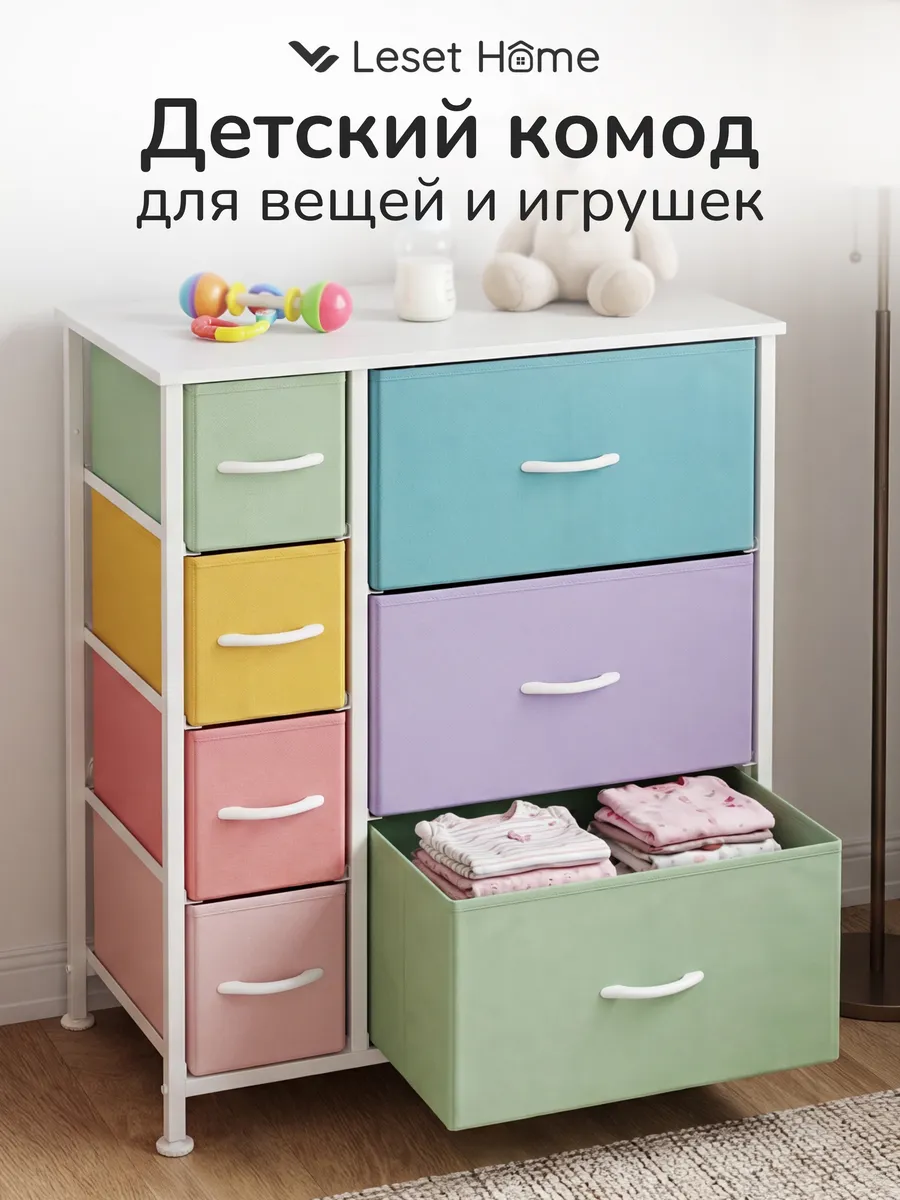 Комод в детскую комнату цветной