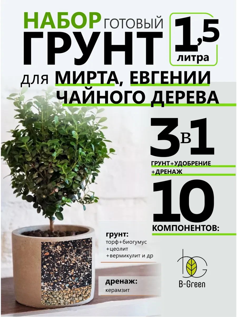 Грунт для Лавра Мирта Камелии чайного дерева