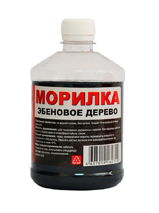 Вершина Морилка глубок.проникновения глянцевая 0,5л эбеновое дерево, 500 мл