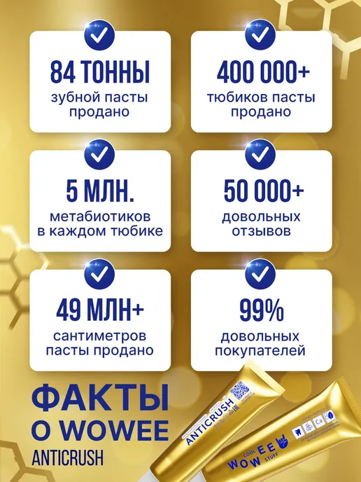 WOWEE Зубная паста для восстановления эмали и защиты десен, 1шт, 1 шт, фото 7