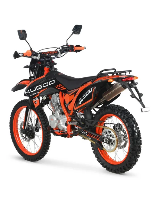 KUGOO Бензиновый мотоцикл Enduro JL-300, черный, фото 6