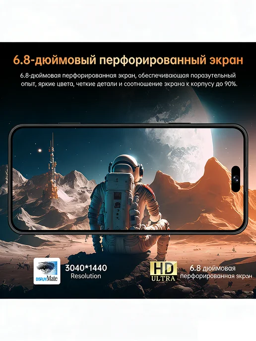 Смартфон YFQTXLW 1 12/1024 ГБ, синий, фото 4