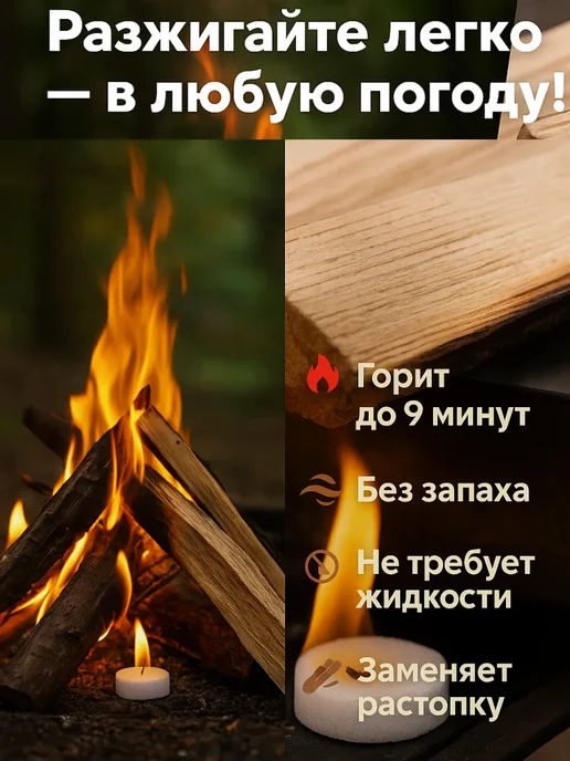KE2 Сухое горючее в таблетках для разогрева и розжига, вариант, фото 2