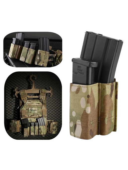 KRYDEX Тактический подсумок для магазина АК 7.62 5.56+ПЯ ПМ, зеленый