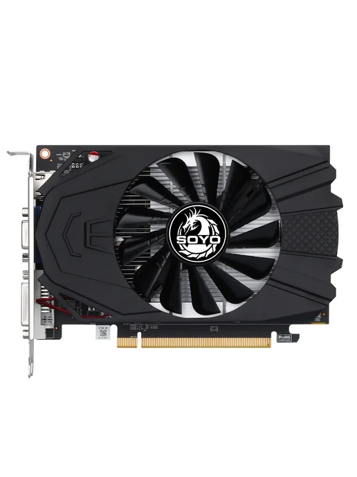 SOYO Видеокарта AMD R7 350 GDDR5 4GB для настольного компьютера, 4 ГБ, фото 2