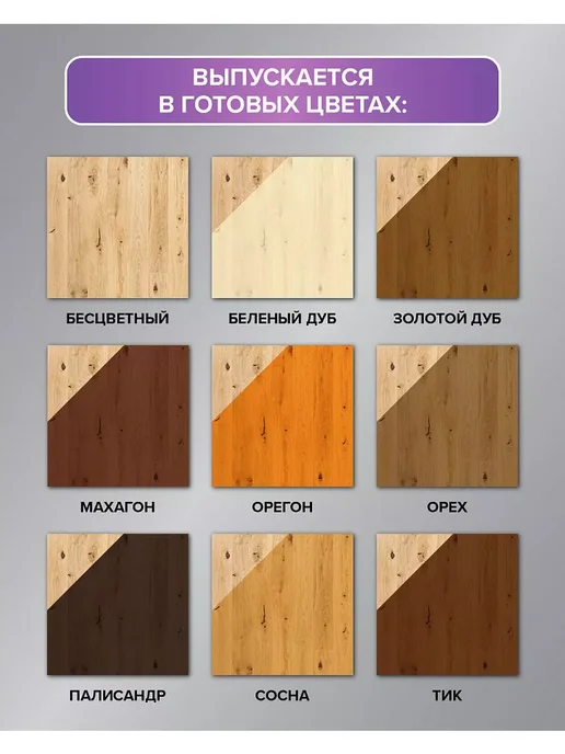 FAKTURA Покрытие защитно-декоративное для древесины, махагон, 2,5л, 2,5 л, фото 6
