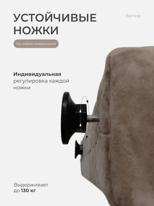 Lady may Пуфик для прихожей для туалетного столика, синий, фото 5