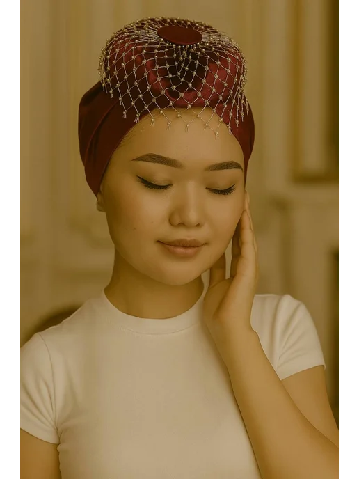 Ansar Collection "Мадам" чалма, красный