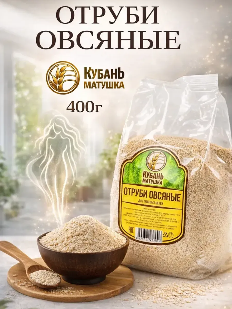 Отруби овсяные 400г для похудения