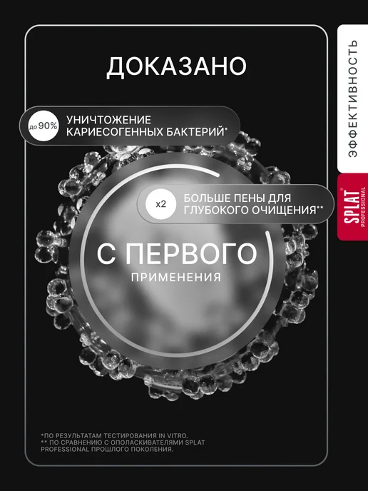 SPLAT Ополаскиватель для рта « (СПЛАТ) Сила Минералов». 275мл, 275 мл, фото 3