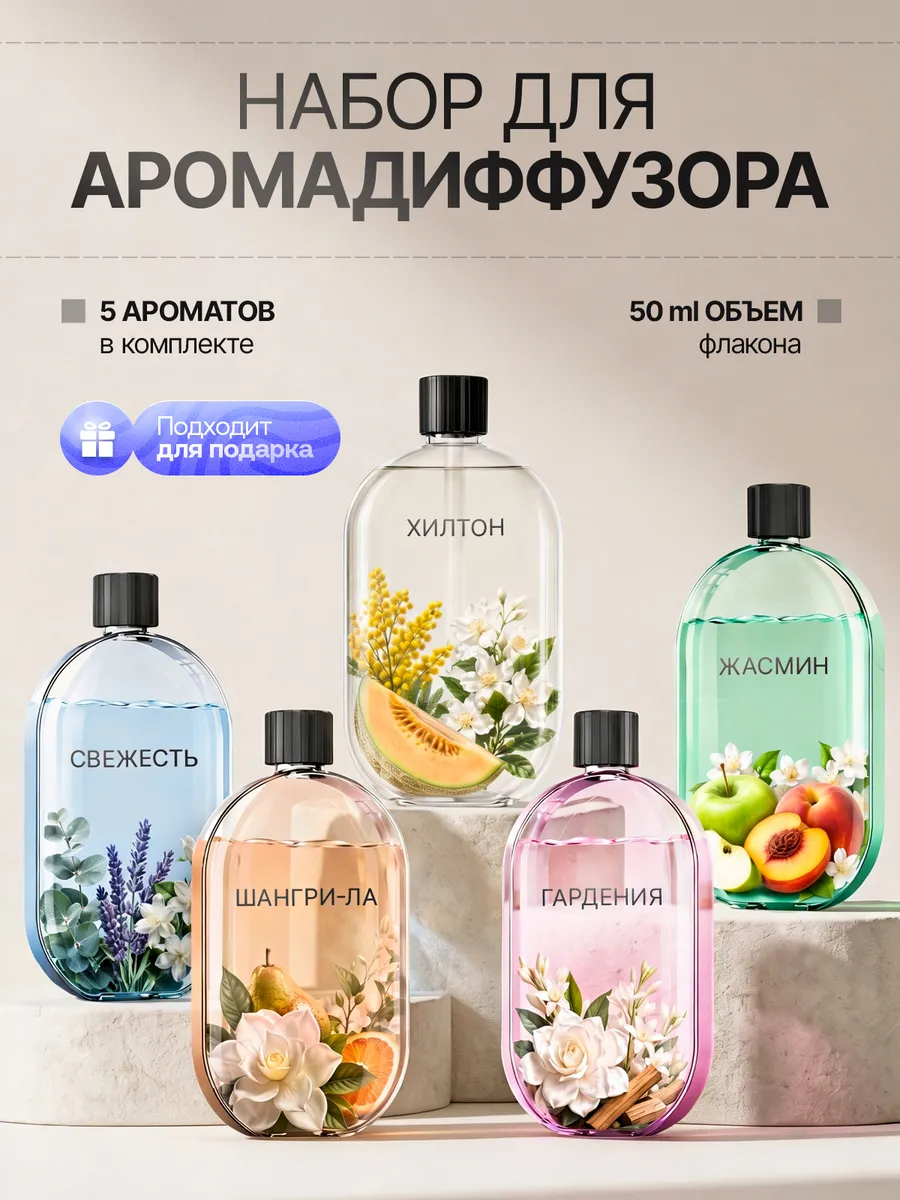 Набор ароматизаторов для дома арома жидкость для диффузора