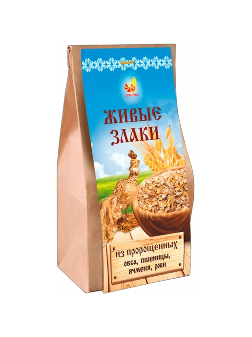 Дивинка Хлопья пророщенные 4 злака 300 гр, 300 г, фото 2