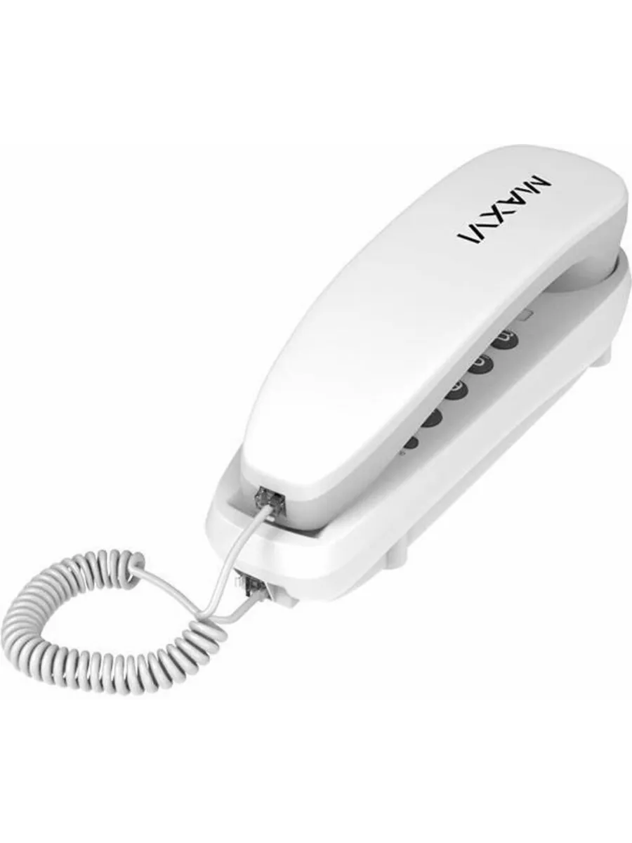 Стационарный телефон проводной для дома офиса CS-01 White
