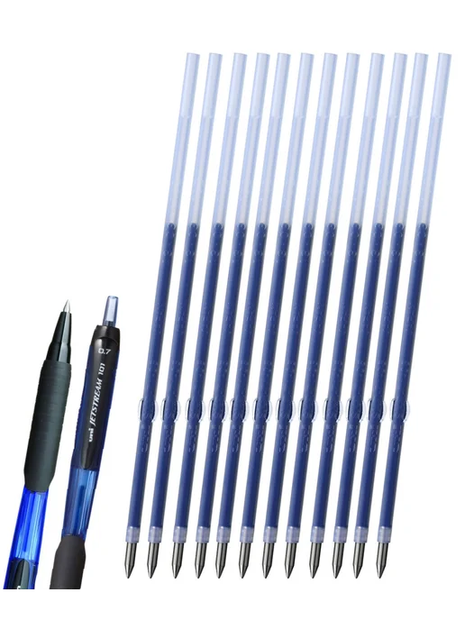 UNI Стержень 12 шт для Jetstream SXN-101 и SXN-101F 0.7мм синий, 12 шт, фото 4