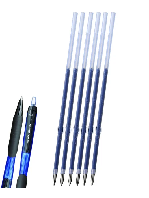 UNI Стержень 12 шт для Jetstream SXN-101 и SXN-101F 0.7мм синий, 6 шт, фото 4