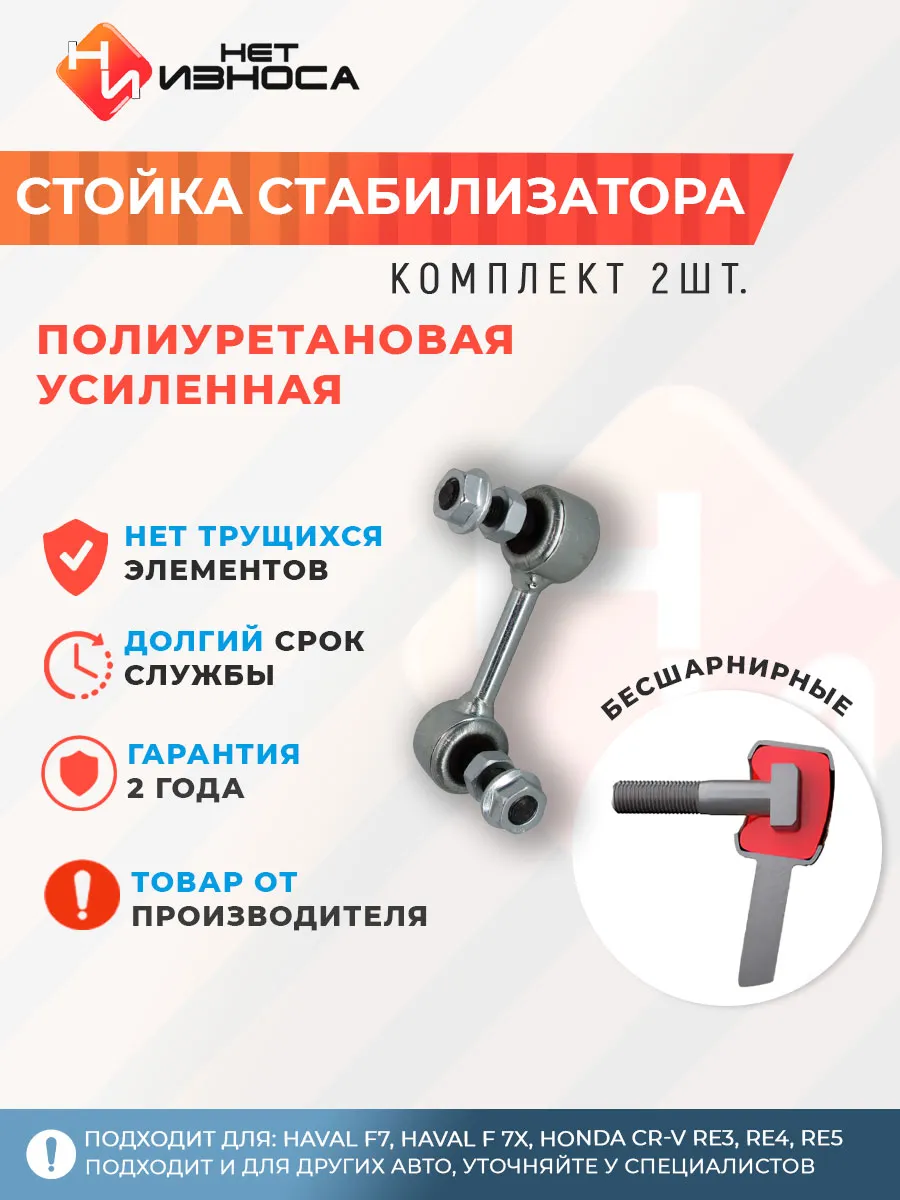 Стойка стабилизатора усиленная полиуретановая NL152-2