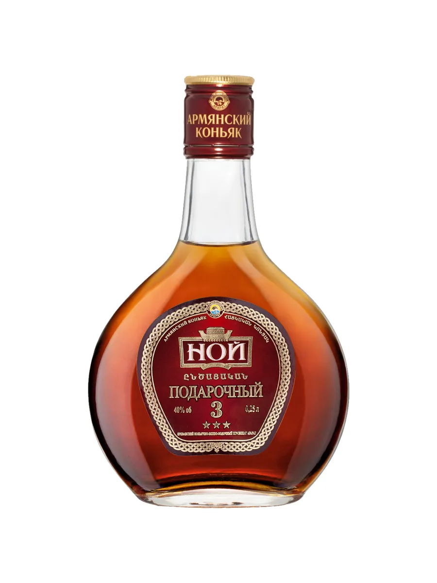 Коньяк Ной Подарочный 3 года 0 25 л