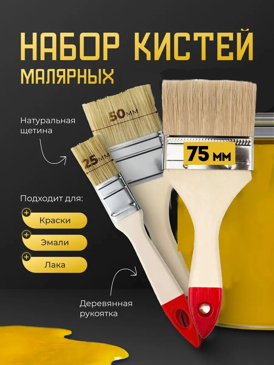 Набор кистей малярных