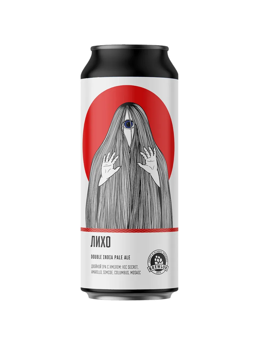 Пиво Brewlok Likho светлое 0,45 л ж/б
