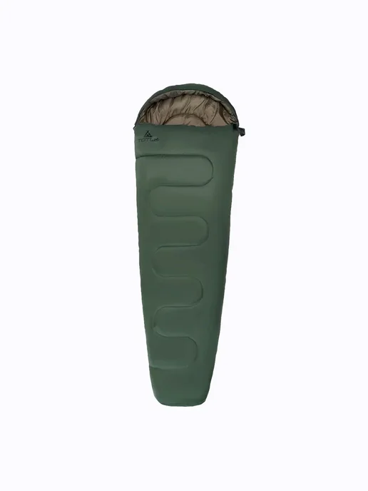 TOTEM Мешок спальный Hunter (Правый), зеленый