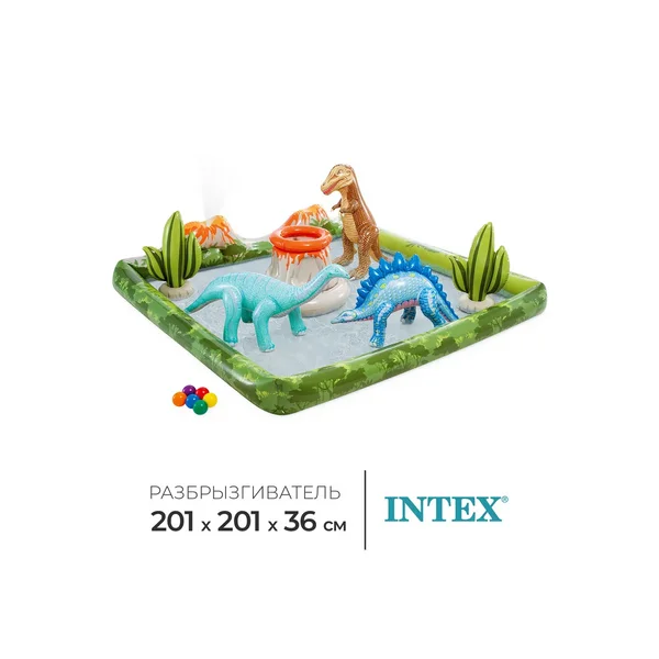 Бассейн надувной детский с игрушками