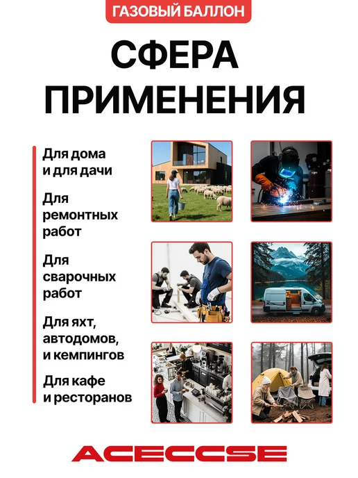 Aceccse Composite Баллон пропановый композитный 47.8л, 24,5 л, фото 4