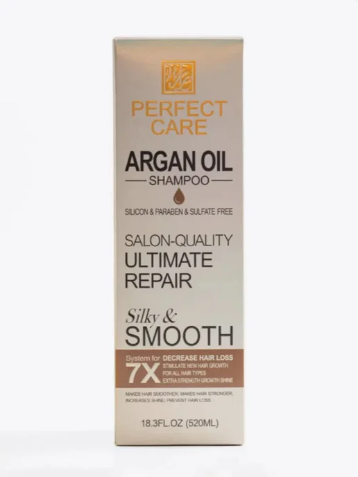 шампунь для волос Шампунь PERFECT CARE ARGAN OIL SHAMPOO, 520 мл, фото 2