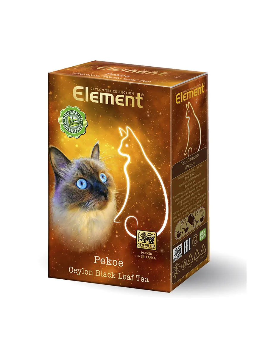 ELEMENT Чай черный листовой PEKOE 250 г