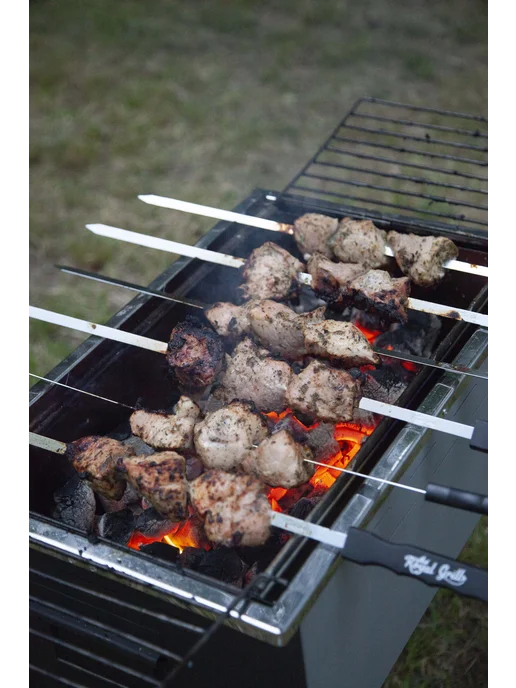 ROYAL BBQ Мангал гриль 54x34x55 см с откидными решетками в коробке, 54x34x55 см, фото 8