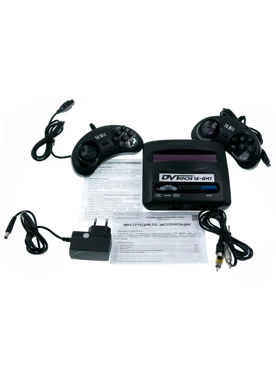 Игровая приставка 16-бит DVTech MD lit 252 игры Игровая приставка 16-бит DVTech MD lit 252 игры