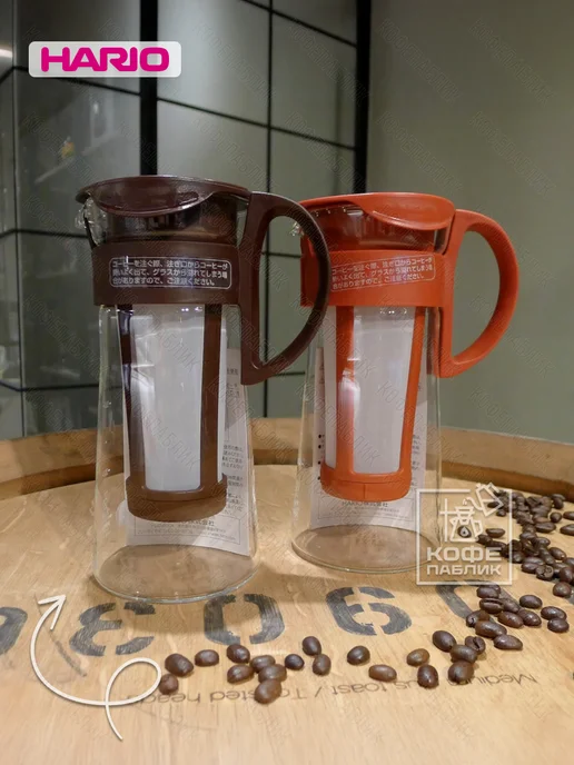 Hario Кофеварка Cold Brew Mizudashi MCPN-7CBR, 600 мл, коричневый, 600 мл, фото 6