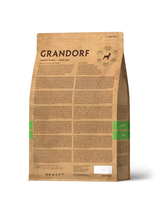 Сухой корм Grandorf' Грандорф для собак, взрослые, мелкие, индейка, ягненок, 8 кг, фото 2