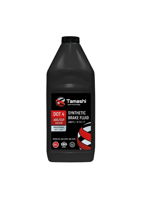 TAMASHI Жидкость тормозная DOT-4, ABS ESP, 910г. BFT10, 910 г, фото 2