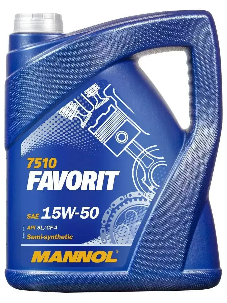 Масло моторное Favorit 7510 15W50 5л MN7410-5