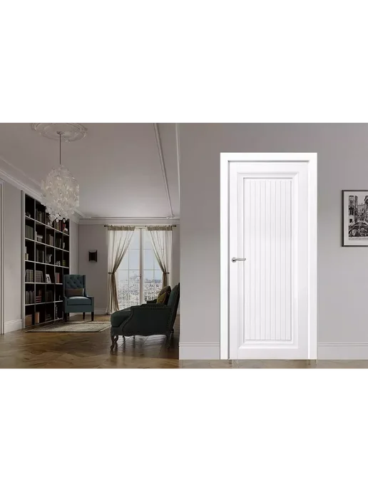 DecorPaneli Межкомнатная дверь Декор 511 Аляска 700 мм, бежевый, фото 3