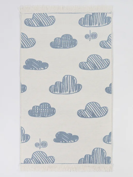 DIVA Tex Коврик детский двусторонний CLOUD голубой, 80х150, Турция, 80x150, фото 7