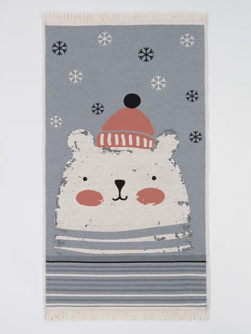 DIVA Tex Коврик детский двусторонний WINTER серый, 80х150, Турция, 80x150, фото 7