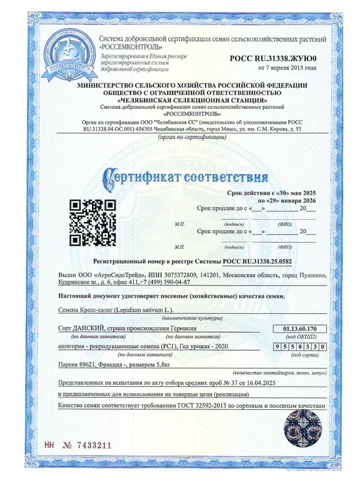 Агросидстрейд Кресс-салат Данский 100гр, микрозелень, 100 г, фото 3