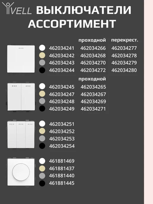 Vell Рамка 5 постов для розеток и выключателей серая (1 шт), 1 шт, фото 8